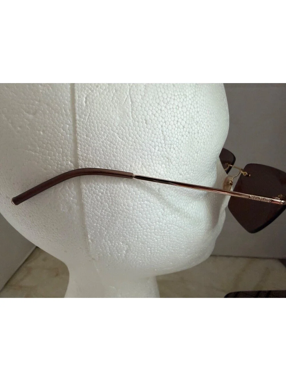 Max Mara Made in Italy Rimless Sunglasses MM 186/S 00004 with Original Case
